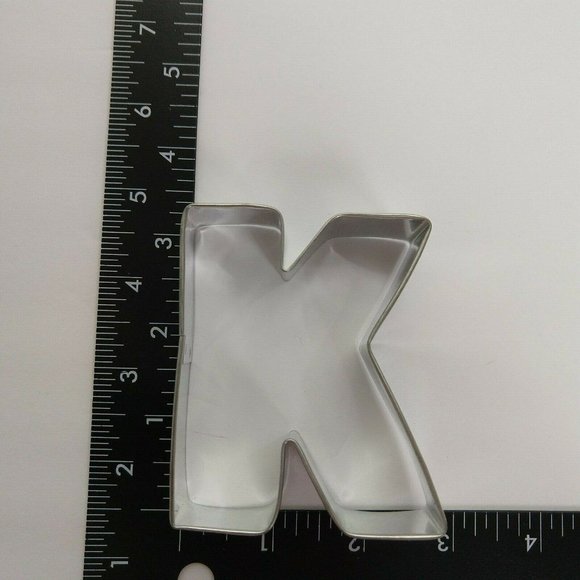 K Cookie Cutter Metal Fondant Cake Decorating Ann Clark K-15858A - Picture 6 of 6